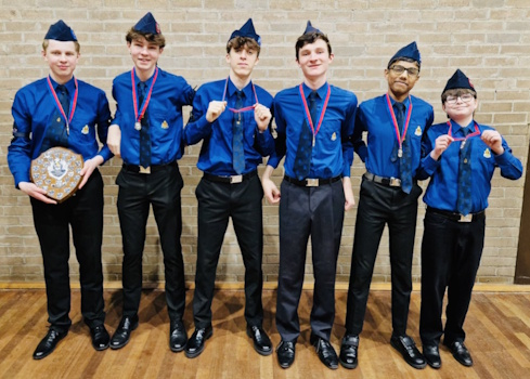 The winning Battalion Drill squad