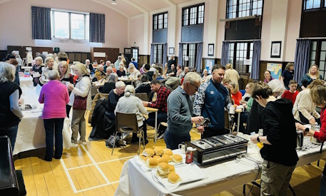 the coffee morning in fill swing