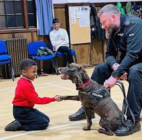 Eddie meeting his fans