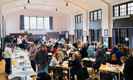 the coffee morning in fill swing